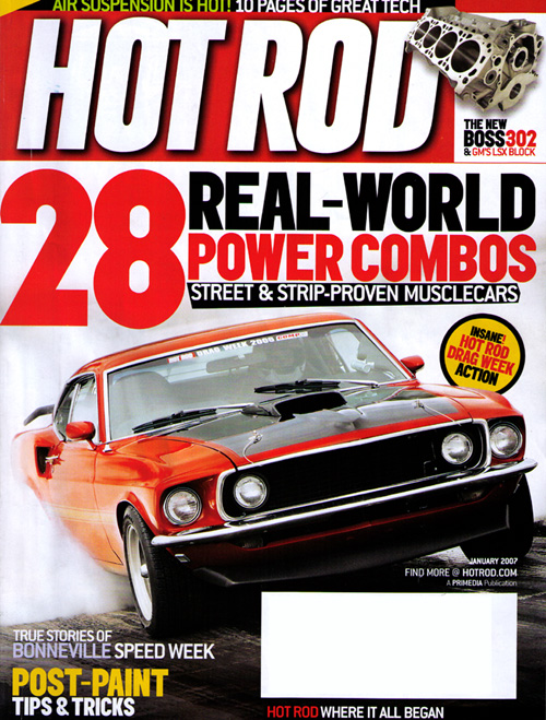 Hot Rod Magazine Cover, January 2007