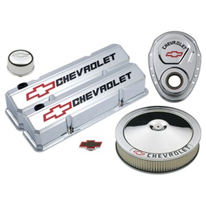 GM Performance Die-Cast Slant Edge Chrome Valve Cover Kit