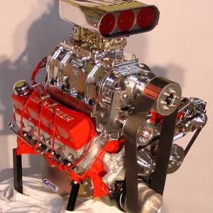 Supercharged Chevy engine