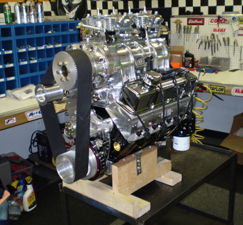 Roots Style Supercharged Chevy Stroker Motor