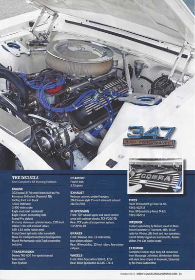 Modified Mustangs and Fords Shelby Under Hood 2